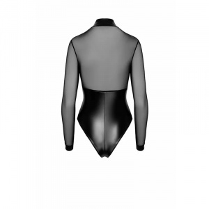 Seksi bodi sa dvostranim rajsferšlusom i prstenovima | Edge wetlook and mesh body with rings