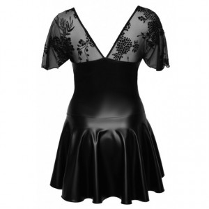Seksi haljina sa dvostranim rajsferšlusom | Plus Size Short dress with powerwetlook