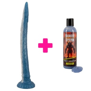 Silikonski Dildo Eel of Ecstasy i Lubrikant Beasty Sperm | KOMBINUJ I UŠTEDI 226