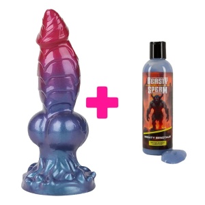 Silikonski dildo Eldritch Sentinel i Lubrikant Beasty Sperm | KOMBINUJ I UŠTEDI 227