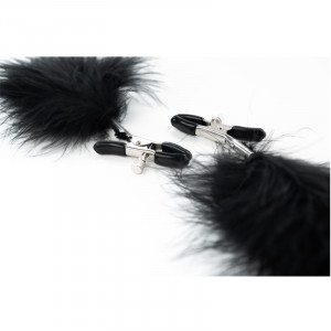 Stipaljke za bradavice sa crnom peruskom | Nipple Clamps 