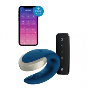 Vibrator za parove | SATISFYER Double Love blue