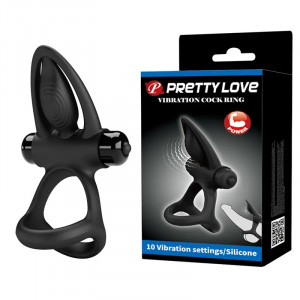 Vibro prsten za penis i testise 10 vibracija | Triangular Cock Ring