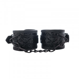 Crne lisice za ruke sa crnim lancem | Black Wrist Cuffs