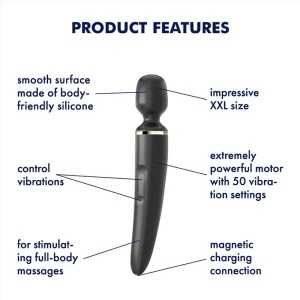 Crni Masažer | SATISFYER WAND-ER