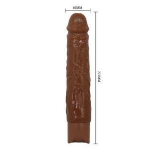 Crni realistični vibrator 22cm | Osric