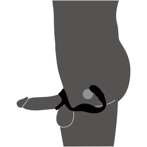 Masažer prostate | Cock Ring with RC Prostate Plug