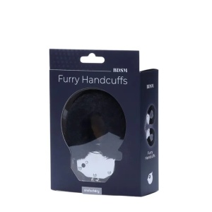 Metalne lisice crno krzno | Furry Fun Cuffs