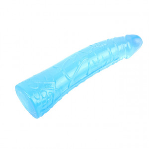 Plavi TPE dildo 19cm | Blue TPE Dildo