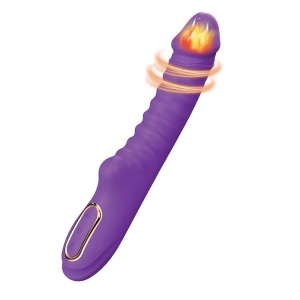 Rebrasti silikonski vibrator | Enyalius Purple
