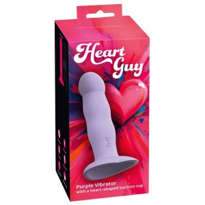 Silikonski vibro dildo | Heart Guy Purple