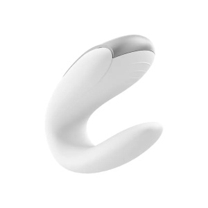 Vibrator za parove sa bežičnim daljinskim | SATISFYER DOUBLE FUN WHITE