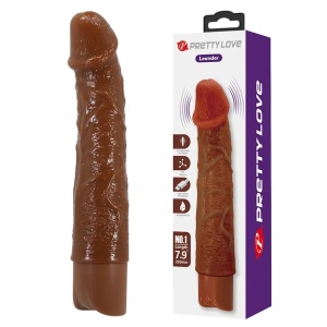 Crni realistični vibrator 20cm | Leander