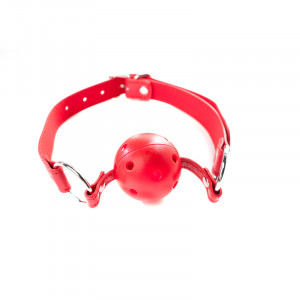 Crvena kugla za usta sa rupicama | Red Breathable Ball Gag