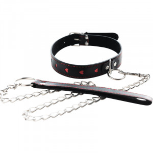 Ogrlica srce sa povodcem | Heart Collar and Leash