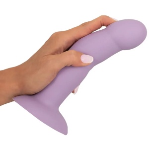 Silikonski vibro dildo | Heart Guy Purple