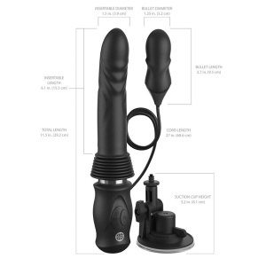 Vibrator sa pomeranjem | Ultimate Silicone Thruster