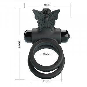 Vibro prsten za penis i testise | Leptir