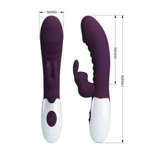 Ljubicasti multifunkcionalni zeka vibrator | Naughty Bunny