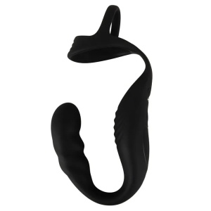 Masažer prostate | Cock Ring with RC Prostate Plug