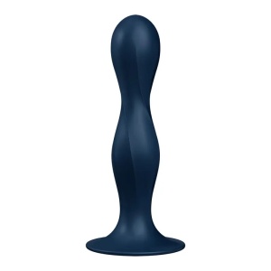 Silikonski dildo | SATISFYER Double Ball-R dark blue