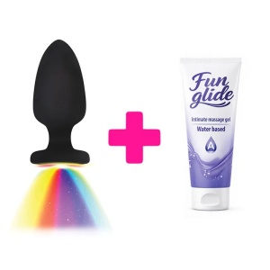Svetleci Analni Vibrator i lubrikant | KOMBINUJ I UŠTEDI 216