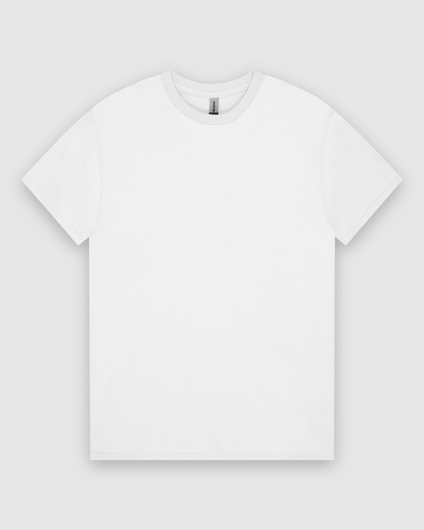 TRICOU ALB GILDAN MidWeight 3XL 4XL 5XL