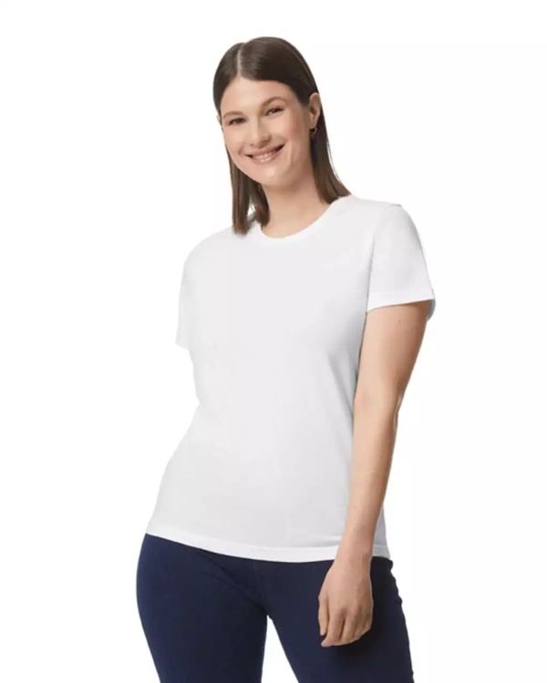 TRICOU dama ALB GILDAN Softstyle® Midweight