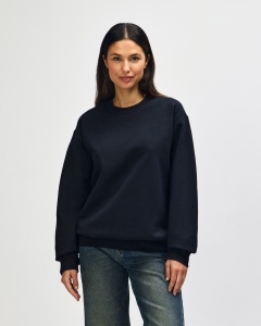 Bluza vatuita Gildan Midweight negru  - sf000 - black  - bluza unisex hanorac pentru personalizare - ADOR.ro
