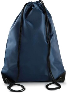 Rucsac simplu cu sfori poliester albastru inchis navy Kimood