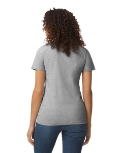 TRICOU bumbac dama GILDAN Midweight gri heather mediu - tricou pentru imprimare - 65000l - Tricouri ADOR.ro