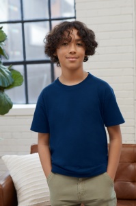 Tricou copii bumbac Gildan Midweight navy