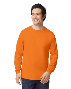 Tricou orange portocaliu bumbac unisex cu maneca lunga - Gildan Ultra Cotton - S, M, L, XL, XXL