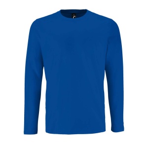 Tricou bumbac la baza gatului cu maneca lunga barbati Sols Imperial albastru royal