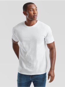 TRICOU alb FRUIT of the LOOM Valueweight