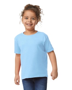 Tricou la baza gatului din bumbac pentru copii albastru deschis 2 ani 3 ani 4 ani 5 ani Gildan Toddler