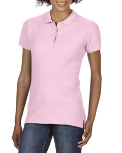 TRICOU dama POLO GILDAN Premium roz deschis