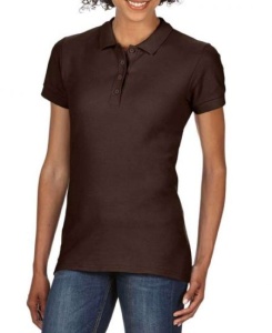 TRICOU dama POLO GILDAN Softstyle® maro ciocolata