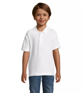 TRICOU POLO copii alb Sols Summer II