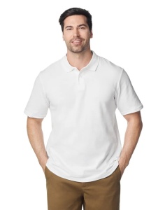 TRICOU POLO GILDAN Softstyle® ALB