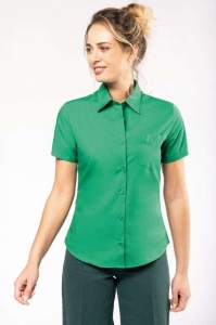 Camasa Dama maneca scurta Kariban Judith verde kelly