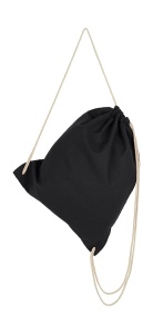 Rucsac simplu bumbac cu sfori negru