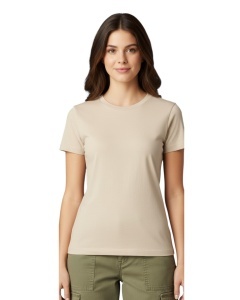 TRICOU bumbac damă GILDAN SoftStyle ® crem sand