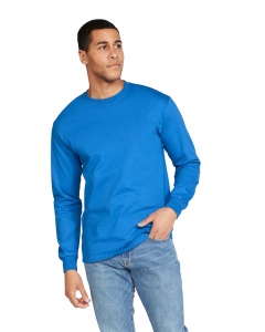 Tricou albastru royal bumbac unisex barbati cu maneca lunga - Gildan Ultra Cotton - S, M, L, XL, XXL