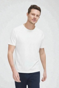 TRICOU poliester SOLS Sporty alb