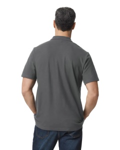TRICOU unisex POLO bumbac GILDAN Softstyle® gri charcoal - 64800 - tricou polo pentru personalizare - ADOR.ro