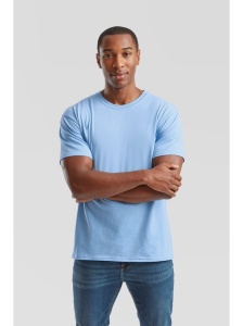 Tricou simplu bumbac barbati/ unisex albastru sky Fruit of the Loom Valueweight