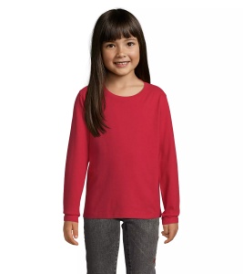 Tricou cu maneca lunga bumbac de copii Sols Imperial alb uniforma