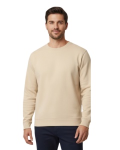 Bluza vatuita Gildan Midweight crem sand