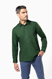 Camasa barbati cu maneca lunga verde padure Kariban Jofrey